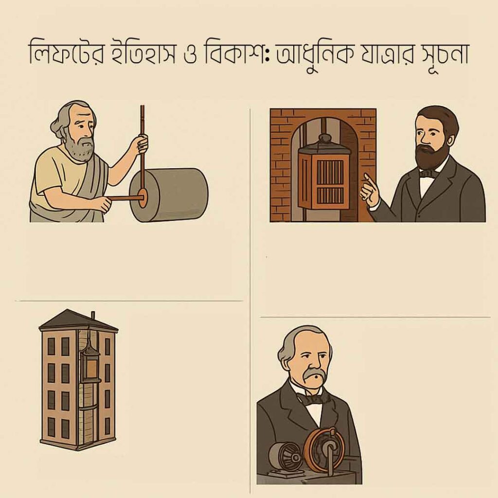 লিফটের ইতিহাস ও বিকাশ: আধুনিক যাত্রার সূচনা
