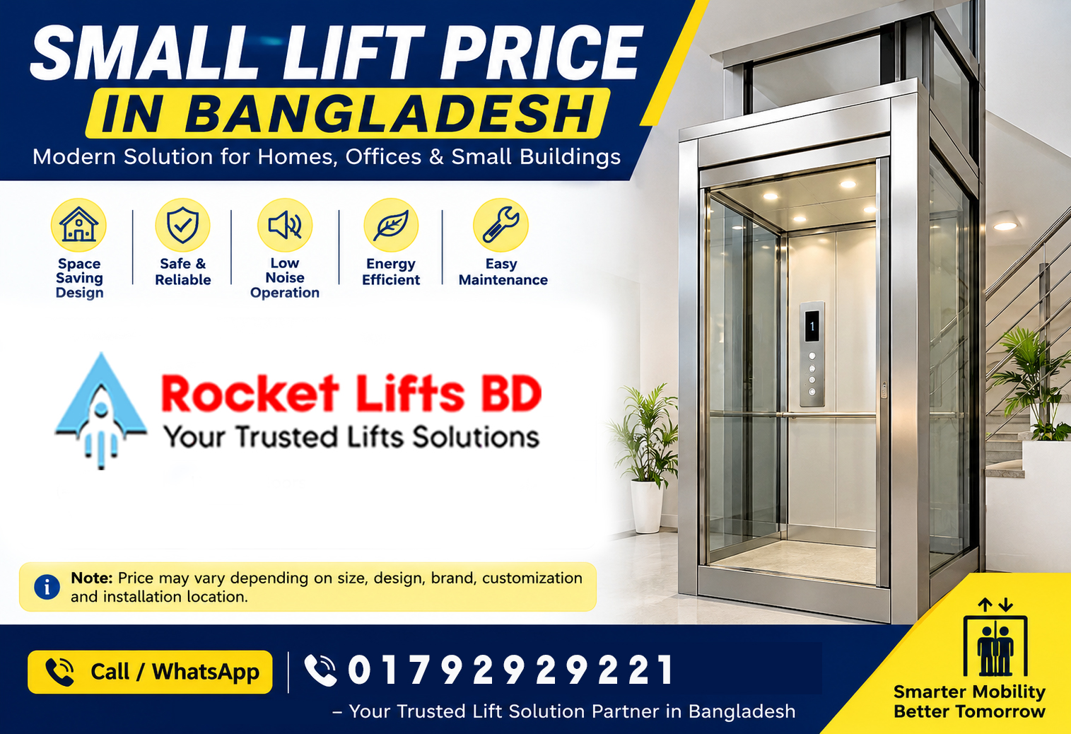 Small lift price in Bangladesh